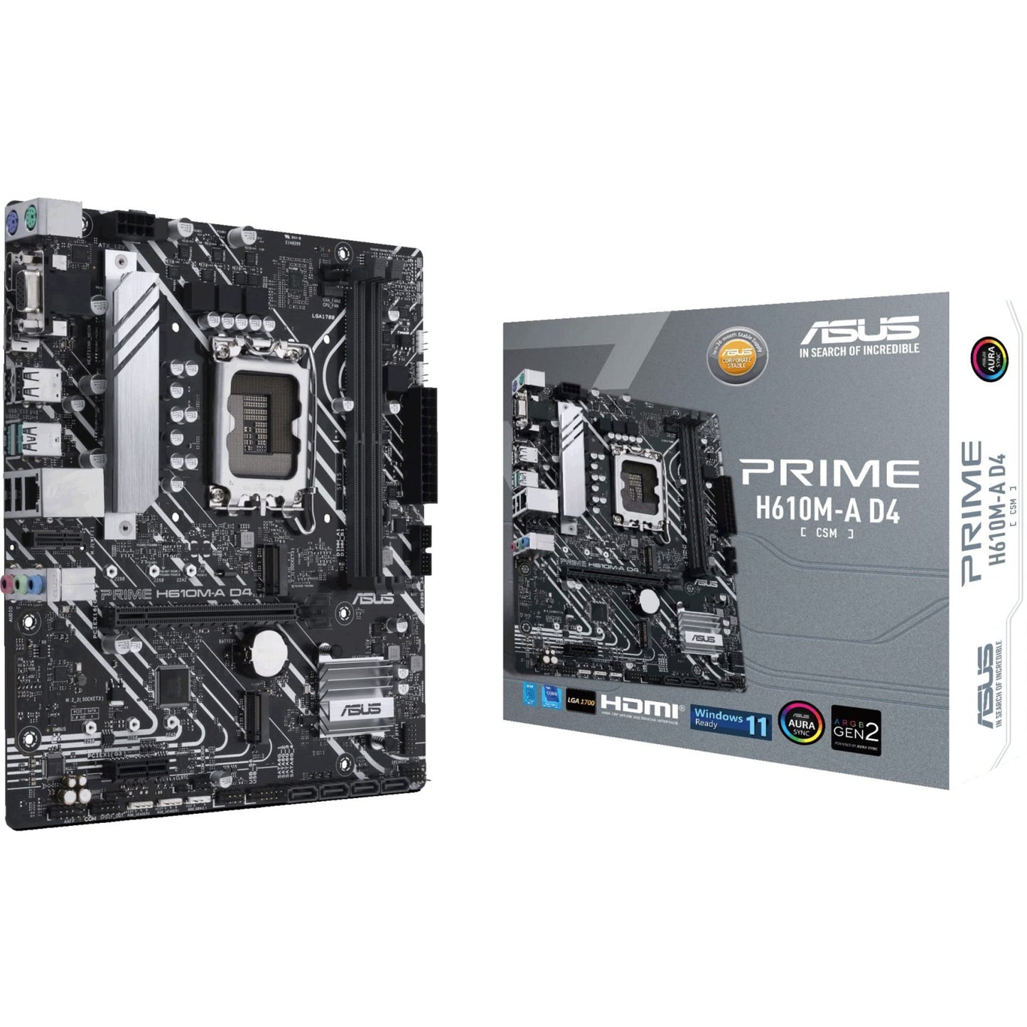 ASUS MB PRIME H610M-A-CSM H610 LGA1700 Max.96GB DDR5 mATX