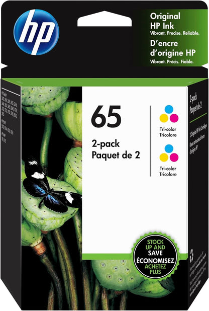 HP 65 Tri-Color Ink Cartridges | Pack Of 2| 6ZA56AN HP