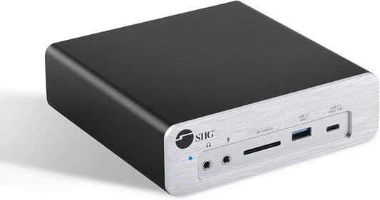 SIIG JU-DK0K11-S1 Thunderbolt3 DP1.4 Docking Station w Dual M.2 NVMe SSD&PD