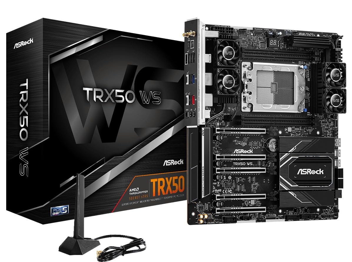 ASRocK MB TRX50 WS AMD TRX50 Socket sTR5 Max1TB DDR5 PCIe EATX