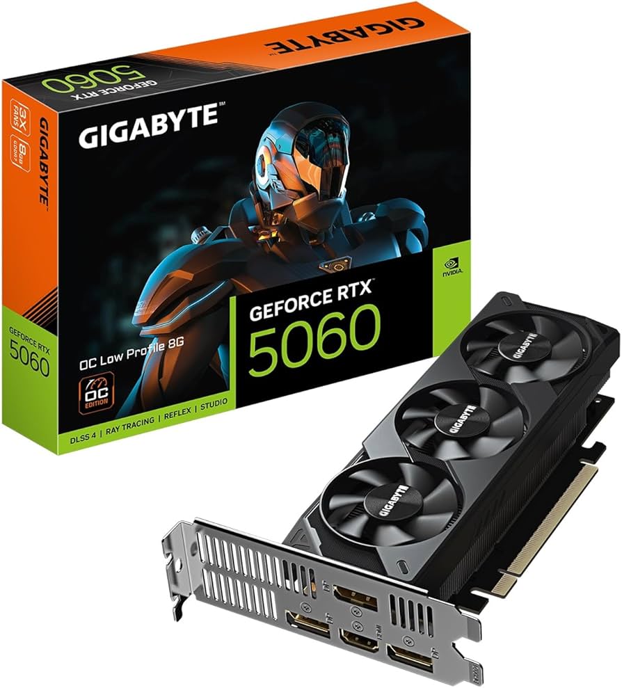 Gigabyte GV-N5060OC-8GL GeForce RTX 5060 OC Low Profile 8G GDDR7 128B ATX