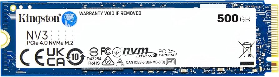 Kingston SNV3S 500G 500G NV3 M.2 2280 PCIe 4.0 NVMe