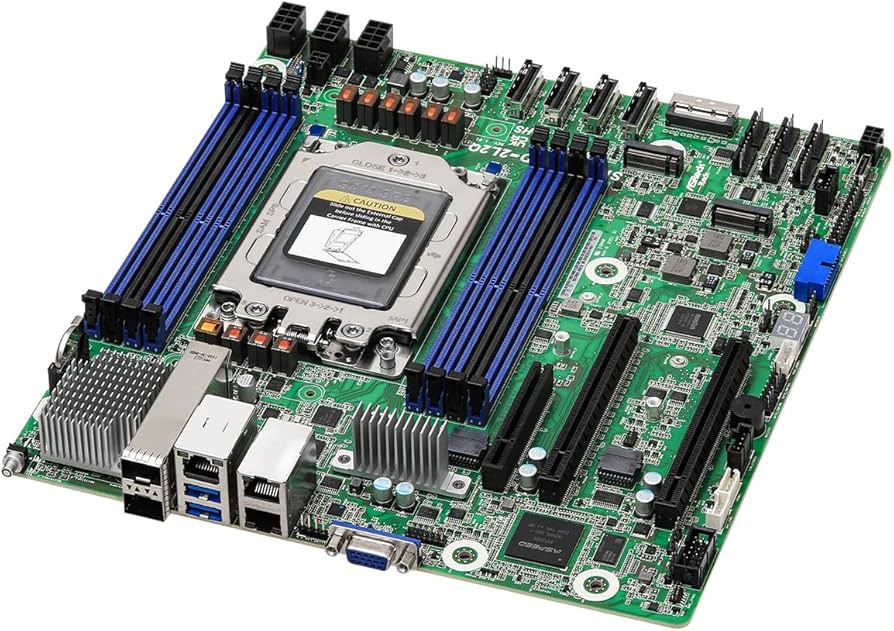 ASRock MB SIENAD8UD-2L2Q SoC SP6 LGA4844 Max96GB DDR5 Deep Micro-ATX Brown Box