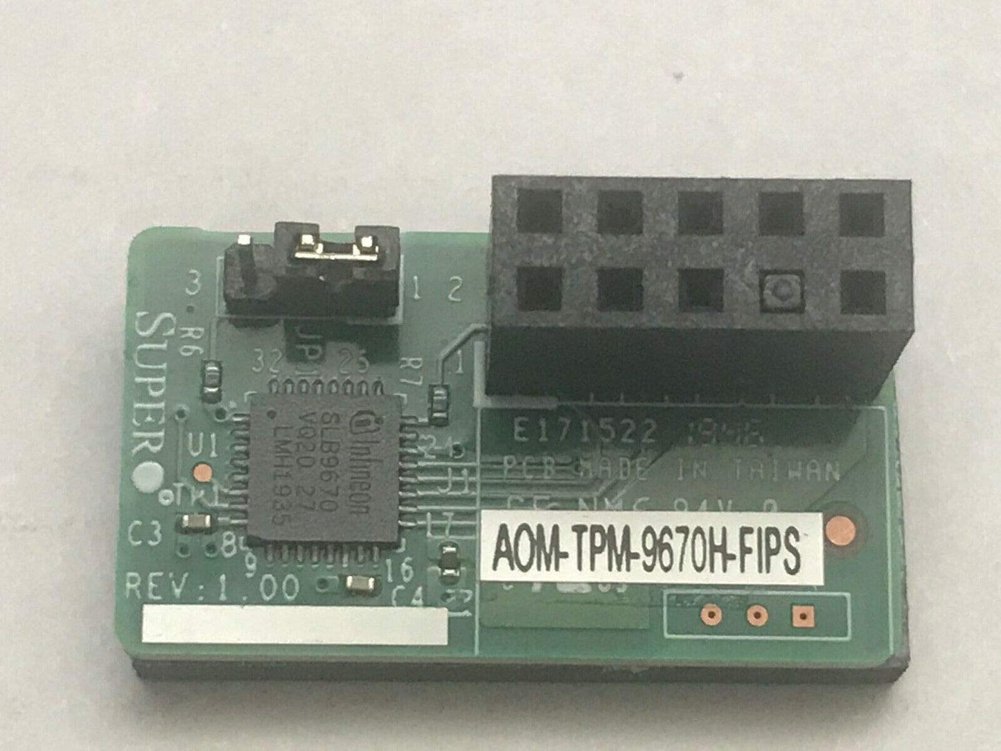 Supermicro Accessory AOM-TPM-9670H-FIPS-O supporting FIPS 140-2 RoHS Brown Box
