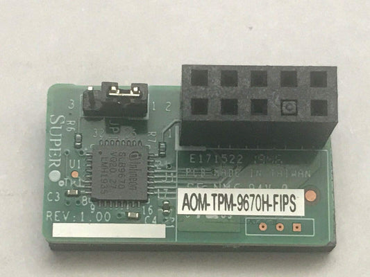 Supermicro Accessory AOM-TPM-9670H-FIPS-O supporting FIPS 140-2 RoHS Brown Box