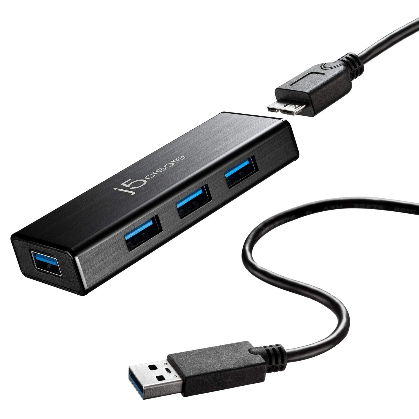 j5create Accessory JUH340 USB3.0 4-Port Mini Hub