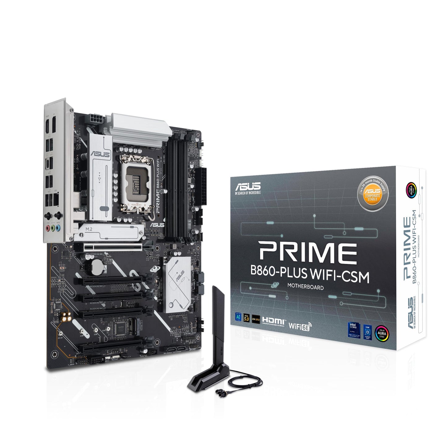 ASUS MB PRIME B860-PLUS WIFI-CSM B860 LGA1851 max.256GB DDR5 ATX