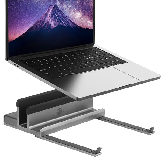 SIIG CE-MTDK21-S1 USB-C Laptop Stand with 4K Multitask Docking Station