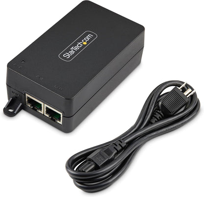 STARTECH.COM 1-Port 10Gbps Poe++ Injector, 60W, 2.5/5/10G Ethernet/10/100/1000Mbps, Poe++ (80