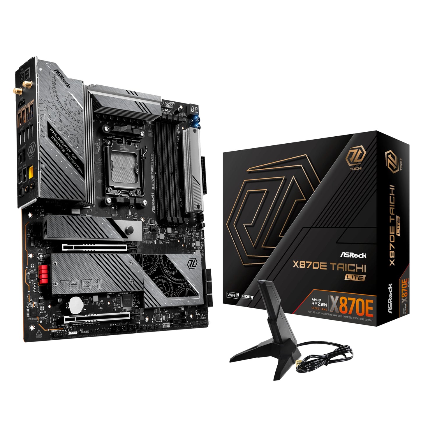 ASRock MB X870E Taichi Lite AM5 Max.256GB DDR5 EATX