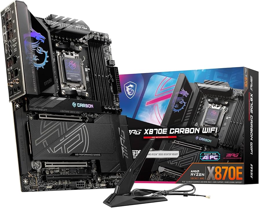 MSI X870E CARBON WIFI7 X870E AM5 Max256GB DDR5 ATX