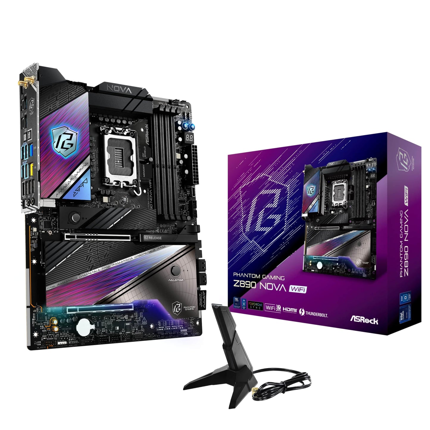 ASRock MB Z890 Nova WiFi Z890 LGA1851 256GB DDR5 ATX