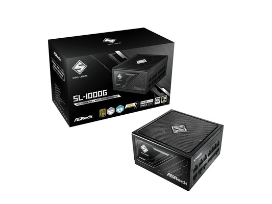ASRock PS SL-1000G 1000W ATX 12V 80+GOLD Fully Modular 135mm Fan