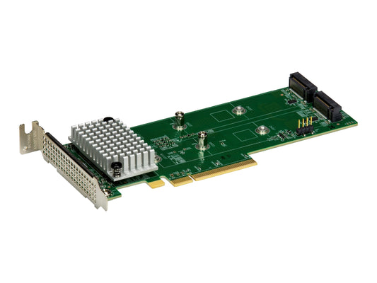 Supermicro AOC-SLG4-2H8M2-O 2xHybrid Gen4 NVMe SATA M.2 RAID 0 1 Carrier