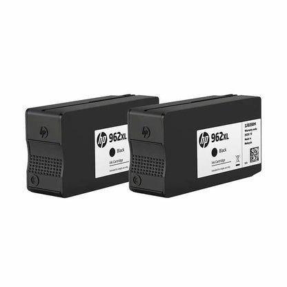 HP 962XL High Yield Ink Cartridge, Black, 2-count 3JB35BN