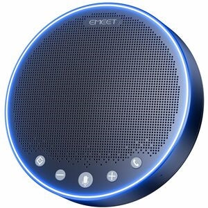 EMEET M3 - Zoom Certified Speakerphone, 4 AI Mics, 360° Voice Pickup 18H Talk Time, Connect with Dongle/AUX/USB/Bluetooth5.0, can be Daisy Chained with another M3 covering 20 People in meetings