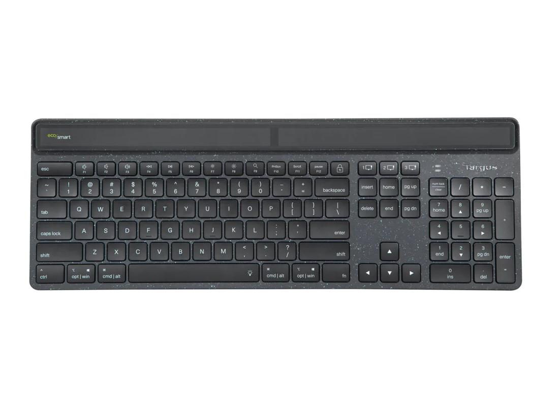 Energy Harvesting Ecosmart Keyboard Black All Office Smarts