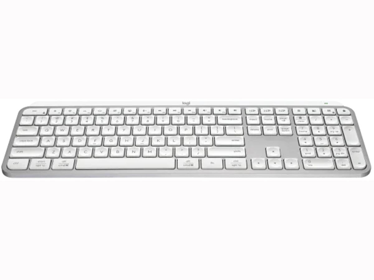 Logitech MX Keys S Wireless Keyboard, Pale Gray - Keyboard - Low Profile - Pale Gray All Office Smarts