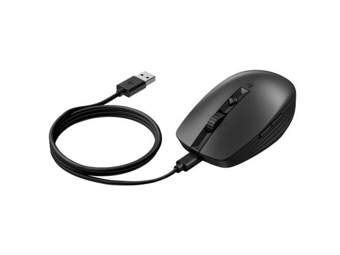 HP 710 - Mouse - Rechargeable - 2.4 GHz, Bluetooth 5.3 - Black All Office Smarts