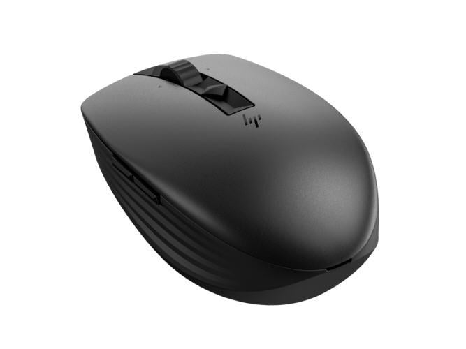 HP 710 - Mouse - Rechargeable - 2.4 GHz, Bluetooth 5.3 - Black All Office Smarts