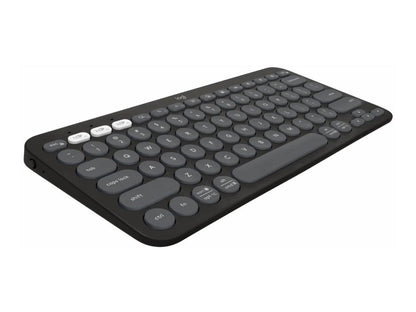 Logitech Pebble Keys 2 K380s - Keyboard - QWERTY - Tonal Graphite All Office Smarts