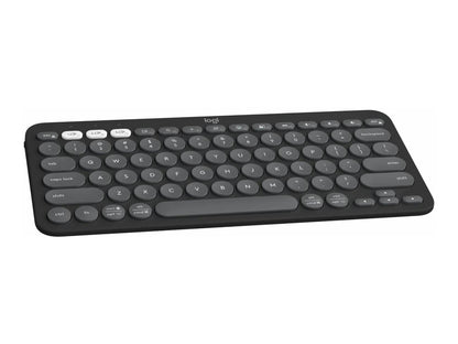 Logitech Pebble Keys 2 K380s - Keyboard - QWERTY - Tonal Graphite All Office Smarts