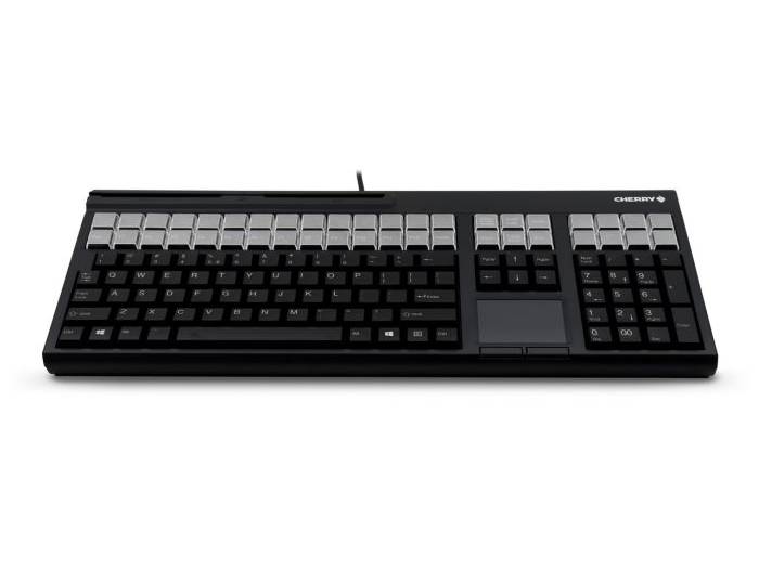 Cherry Lpos G86-71411 - Keyboard - With Touchpad, Magnetic Card Reader - Qwerty - Us - Black All Office Smarts