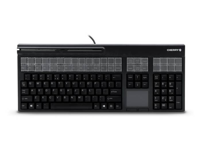 Cherry Lpos G86-71411 - Keyboard - With Touchpad, Magnetic Card Reader - Qwerty - Us - Black All Office Smarts