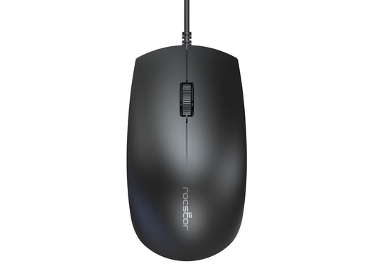 Premium M10 Usb Wired Mouse - 1200 Dpi - High-Definition Optilcal - Wired Cable - Scroll Wheel -3 Button(s) - Full Size Mouse - 6ft Cable - Black All Office Smarts