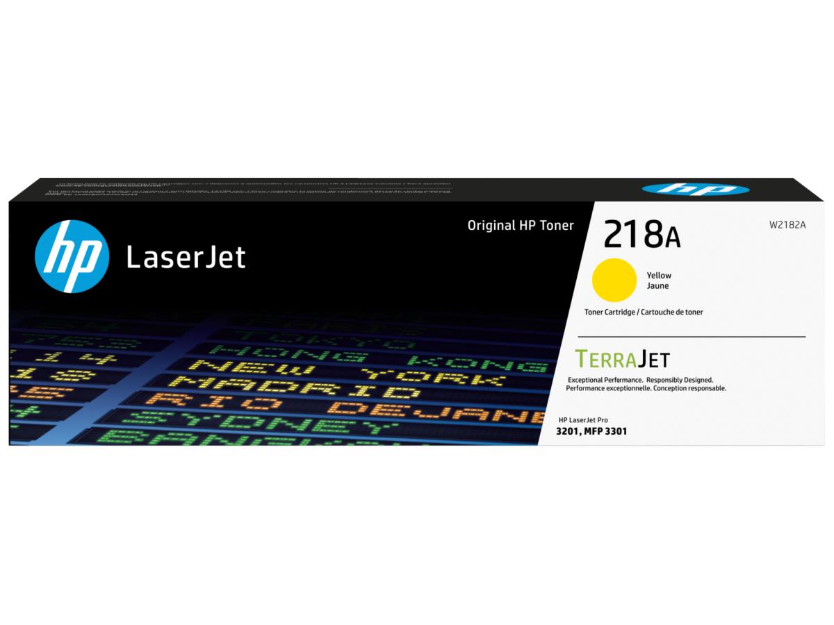 HP 218A - Yellow - Original - LaserJet - Toner Cartridge (W2182A) All Office Smarts