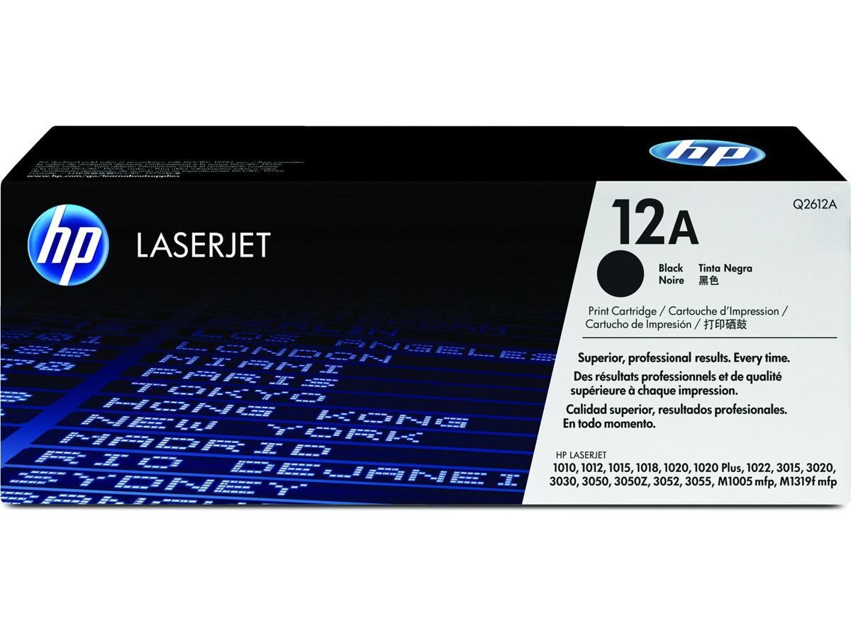 HP 12A - Black - Original - LaserJet - Toner Cartridge (Q2612A) All Office Smarts