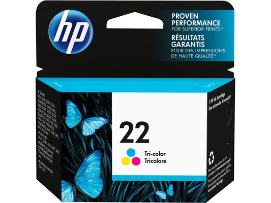 HP 22 - Color (Cyan, Magenta, Yellow) - Original - Ink Cartridge