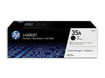 HP 35A (CB435D) 2-Pack Black OEM Toner All Office Smarts