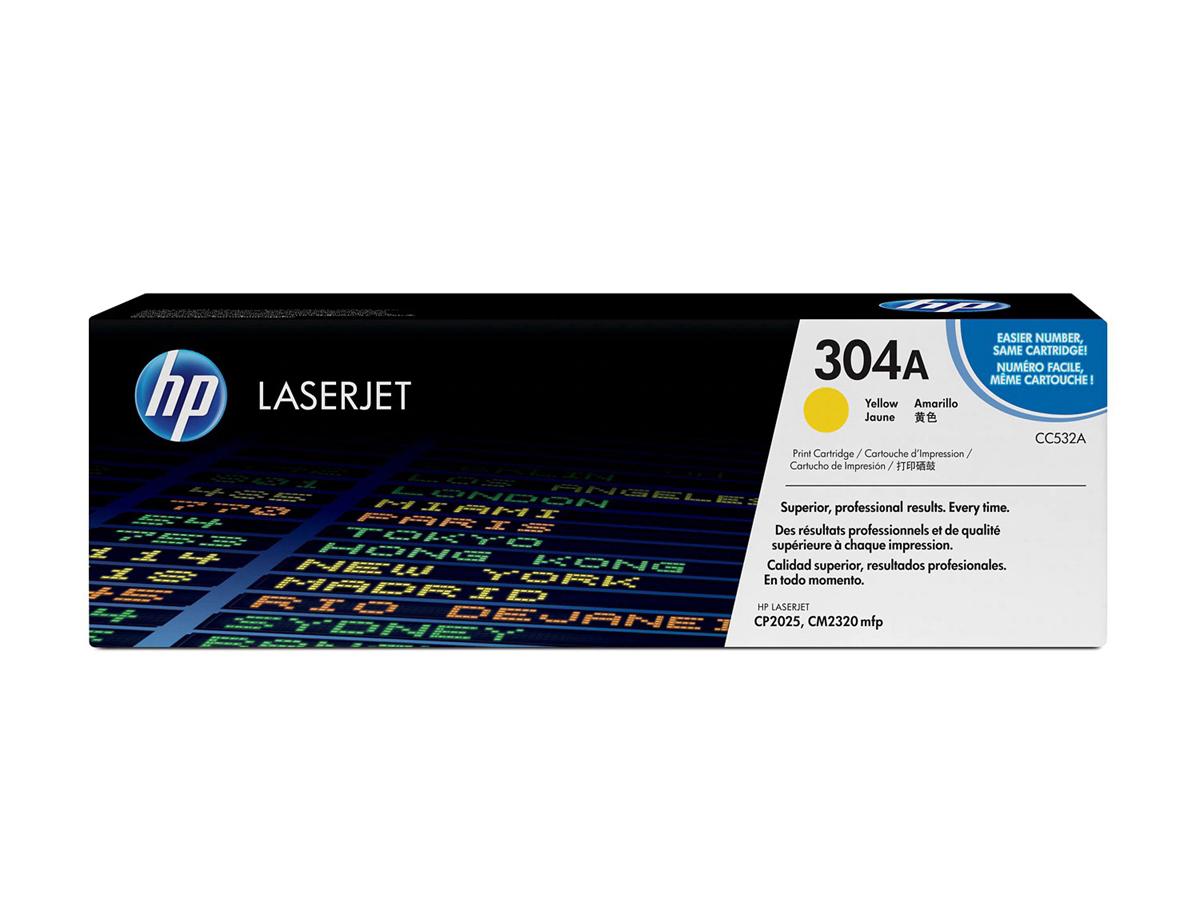 HP 304A (CC532A) Yellow Original Toner All Office Smarts