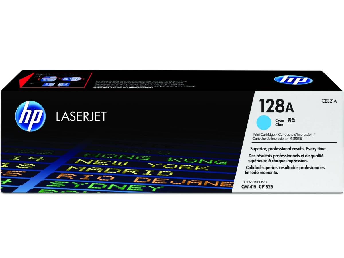 HP 128A (CE321A) Cyan Original Toner All Office Smarts