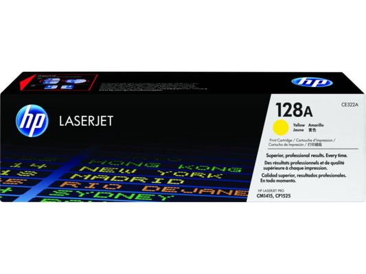 HP 128A (CE322A) Yellow Original Toner All Office Smarts