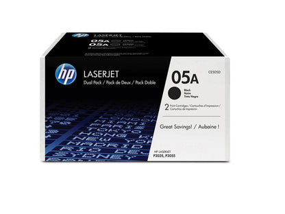 HP 05A (CE505D) 2-pack Black OEM Toner All Office Smarts