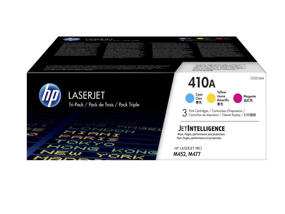 HP 410A (CF251AM) 3-pack C/M/Y Toner All Office Smarts