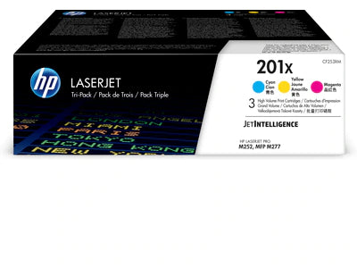 HP 201X (CF253XM) 3-pack XL C/M/Y Tone All Office Smarts