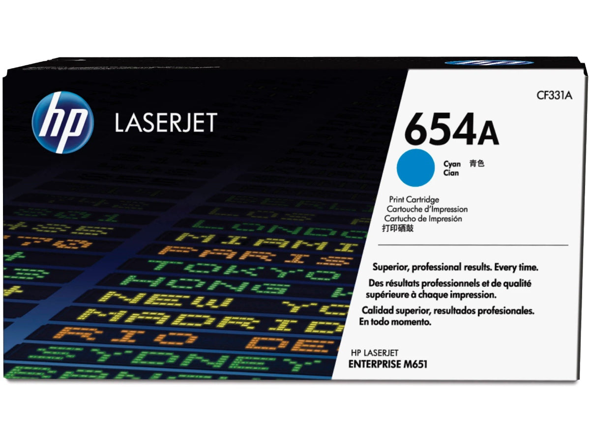 HP 654A (CF331A) Cyan Original Toner All Office Smarts