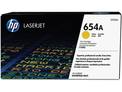 HP 654A (CF332A) Yellow Original Toner All Office Smarts