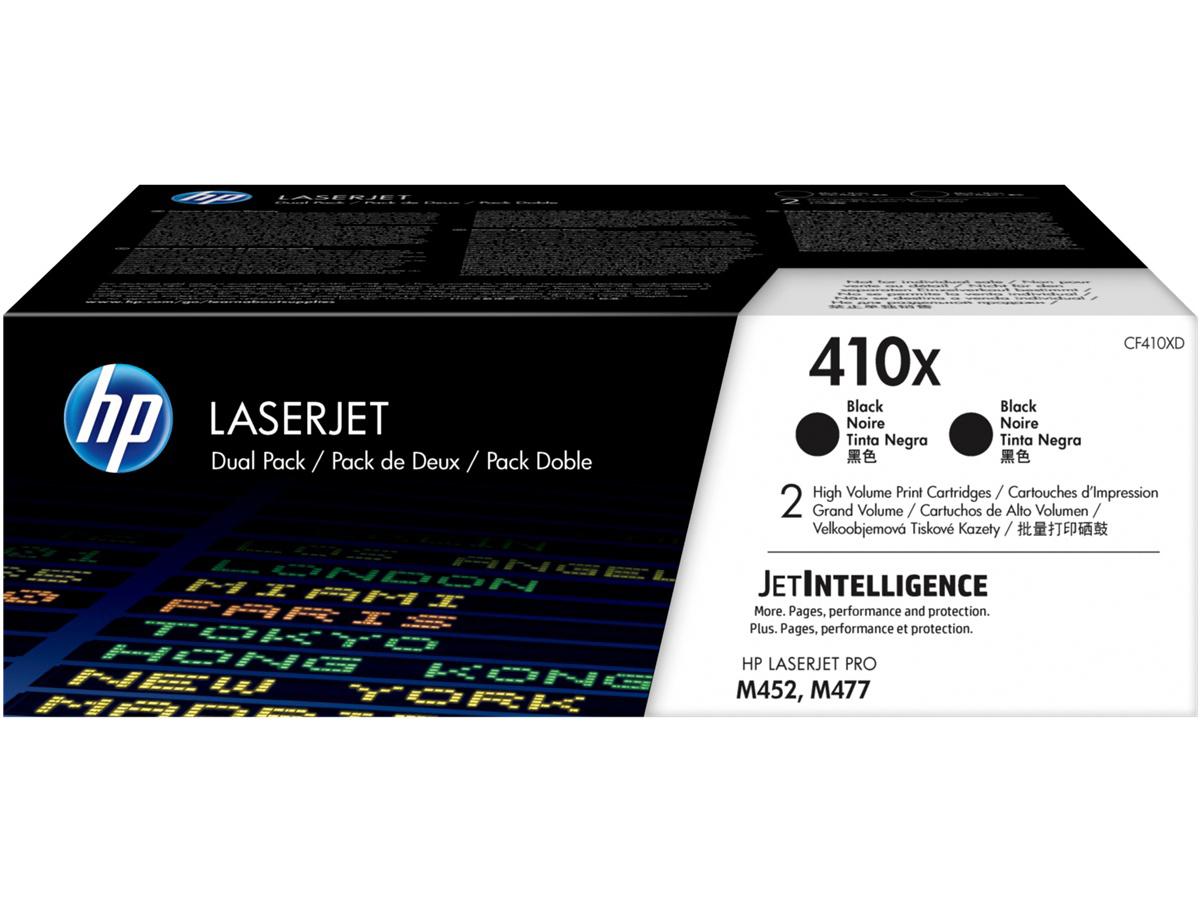 HP 410X (CF410XD) 2-pack XL Black Toner All Office Smarts