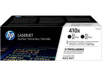 HP 410X (CF410XD) 2-pack XL Black Toner All Office Smarts