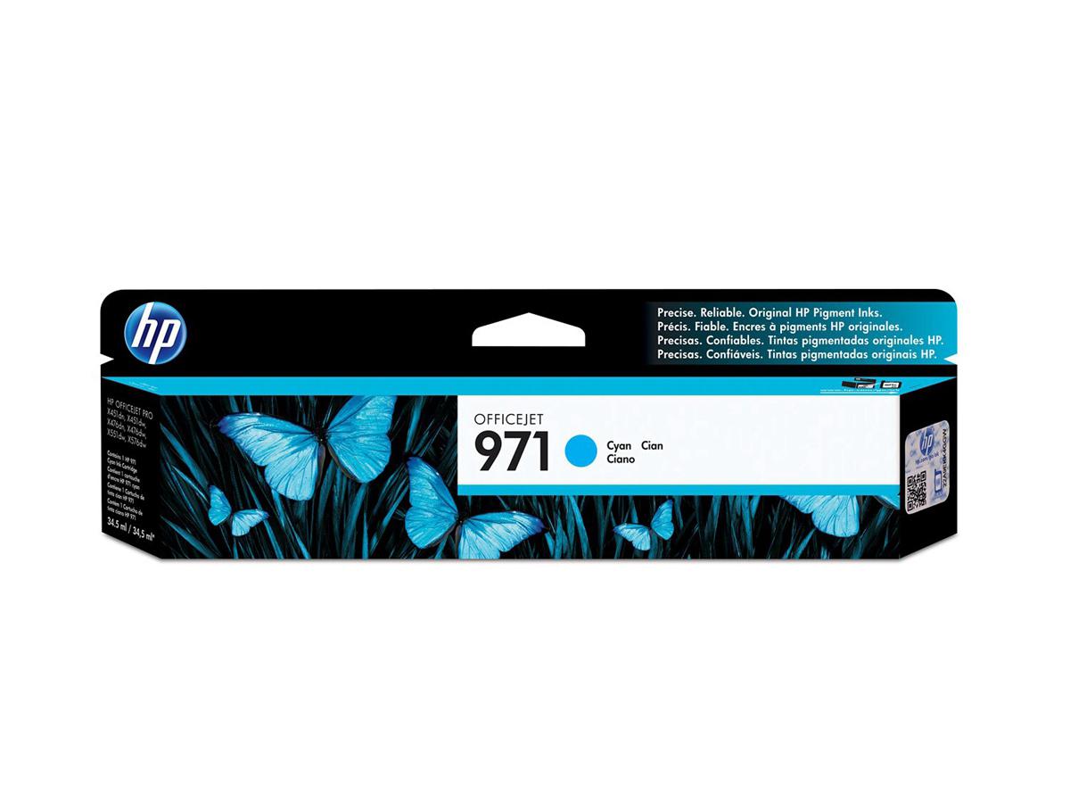 HP 971 - Cyan - Original - Officejet - Ink Cartridge All Office Smarts