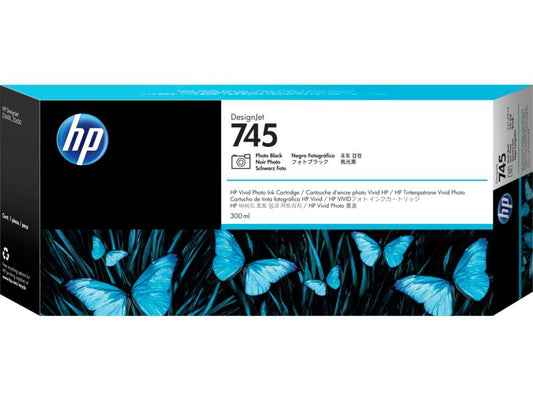 HP 745 - High Capacity - Photo Black - Original - DesignJet - Ink Cartridge