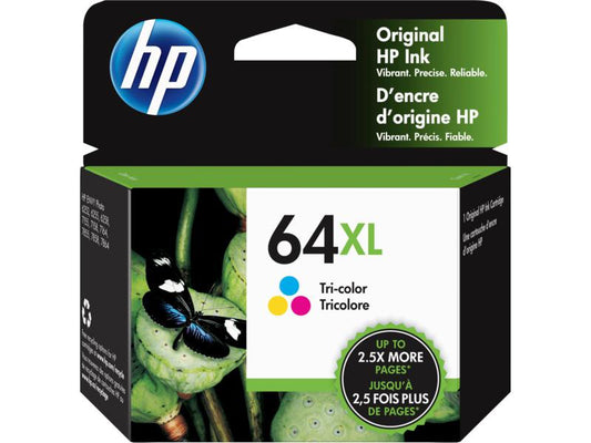 HP 64XL - High Yield - color (cyan, magenta, yellow) - original - ink cartridge