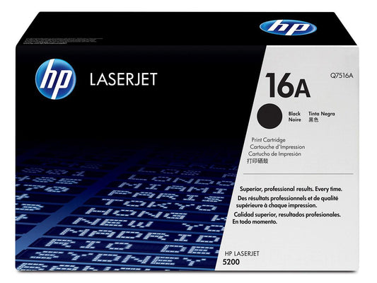 HP 16A - Black - Original - LaserJet - Toner Cartridge (Q7516A)