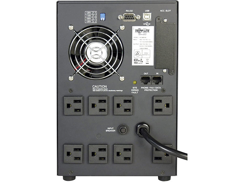 Tripp Lite Ups Smart 1500va 900w Tower Avr 120v Pure Sine Wave Usb Db9 Leds 8 Outlet - Ups - 900 Watt - 1500 VA All Office Smarts