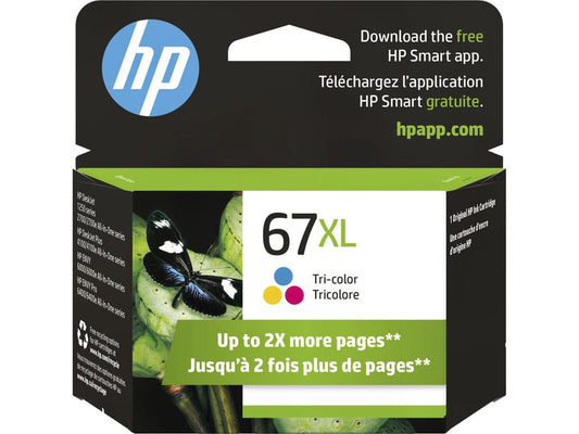 HP 67XL - High Yield - Color (cyan, magenta, yellow) - Original - Ink Cartridge