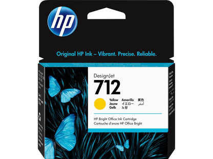 HP 712 - Yellow - Original - Design Jet - Ink Cartridge All Office Smarts